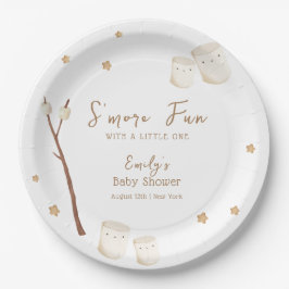 Plato De Papel Minimalista Boho S'more Fun Stars Baby Shower