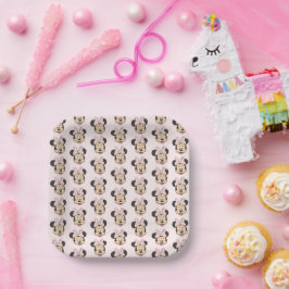 Plato De Papel Minnie Paper Plates