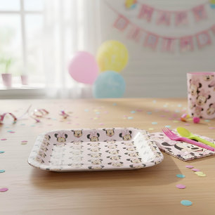 Plato De Papel Minnie Paper Plates