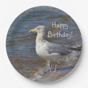 Plato De Papel Mirada de la gaviota