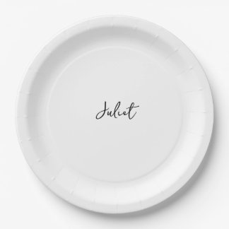 Plato De Papel Miss Casera A La Señora Más Popular Ducha Bridal
