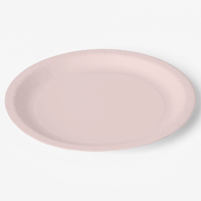 Plato De Papel Misty rose hex code FFE4E1 Party Plate (Angular)