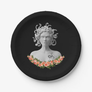 Plato De Papel Mitología griega de Medusa Gorgon