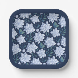 Plato De Papel Mitternachtsblüte -