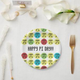 Plato De Papel Mod Pi Fiesta Suministra Placa De Papel Pi Colorid