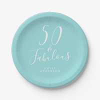 Moda 50 Fabuloso azul 50 cumpleaños