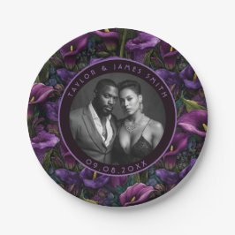 Plato De Papel Moda Calle Lilies Plates Para Fiesta De Matrimonio