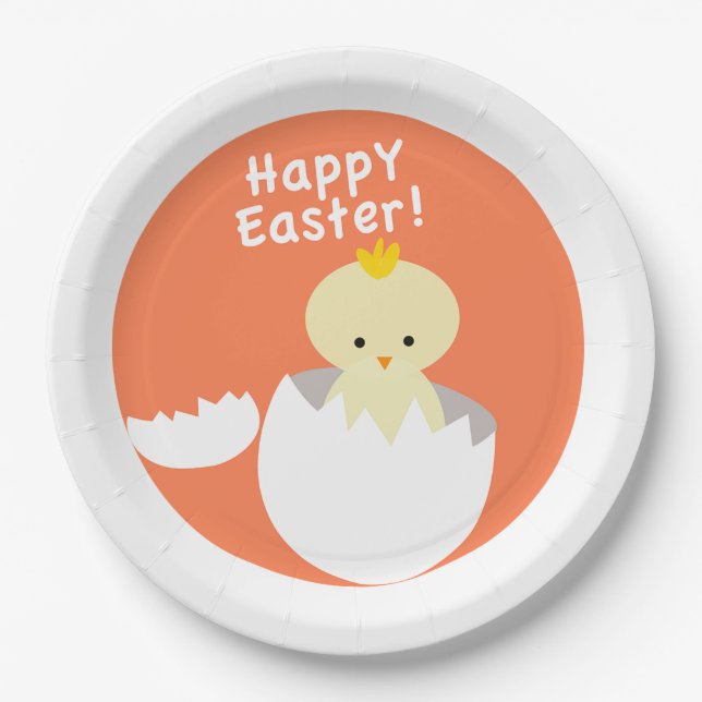 Plato De Papel Moda de Pascua (Anverso)