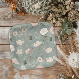 Plato De Papel Moda del desierto