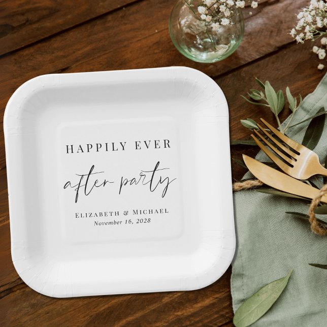 Plato De Papel Moda Feliz Desde La Recepción De La Boda (Subido por el creador)
