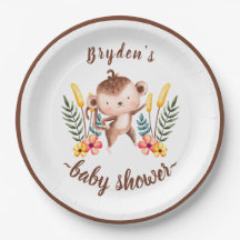 Moda Jungle Animales Greenery Neutral Baby Shower