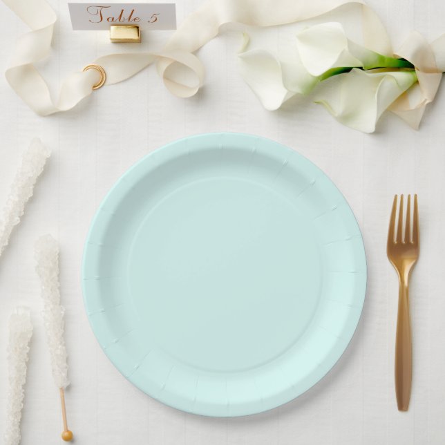 Plato De Papel Moda Mint Bridal Shower (Boda)