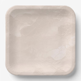 Plato De Papel Moda Pearl Glam Ivory Rubor Boda