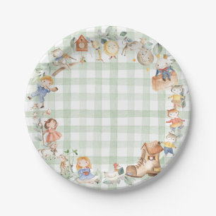 Plato De Papel Moda Vegetación Ritmo Sexo Verde Neutral