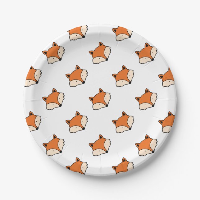 Plato De Papel Modelo del Fox (Anverso)