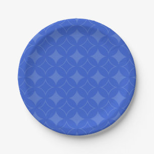 Plato De Papel Modelo del shippo del azul real