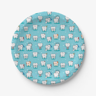 Plato De Papel Modelo dental lindo