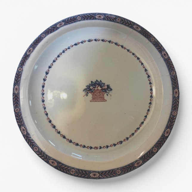 Plato De Papel Modelo Etruria Wedgwood c1900 de Boston (Anverso)