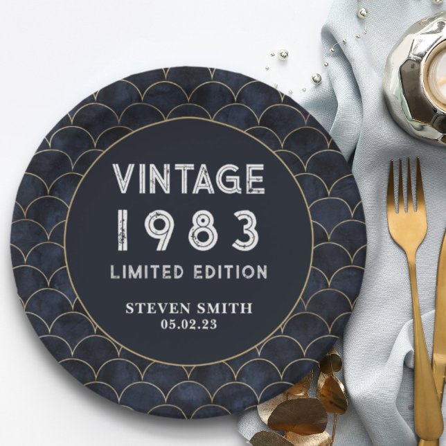 Plato De Papel Moden Moda Personalizado Año Fiesta de Cumpleaños (Subido por el creador)