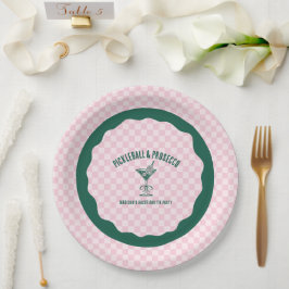 Plato De Papel Modern Pickleball & Prosecco Bachelorette Weekend