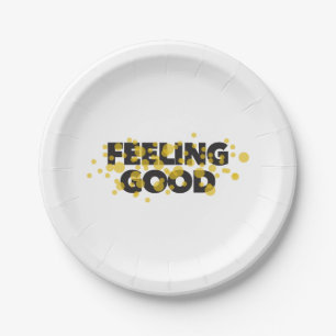 Plato De Papel Modern, playful, cheerful design of Feeling Good