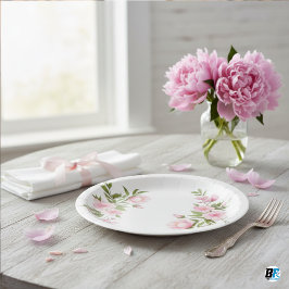 Plato De Papel Moderna Cute Wildflower Garden Greeneration Baby S