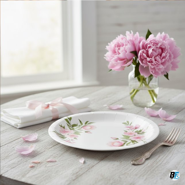 Plato De Papel Moderna Cute Wildflower Garden Greeneration Baby S (Subido por el creador)