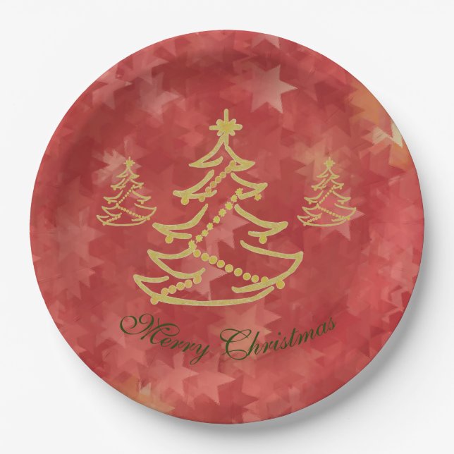 Plato De Papel Moderner Tannenbaum  (Anverso)