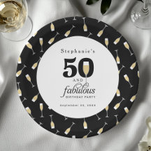 Moderno 50 personalizado y fabuloso cumpleaños