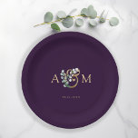 Plato De Papel Moderno, elegante eucalipto ampersor y boda<br><div class="desc">Moderno y elegante diseño de estilo eucalipto y boda. Solo edita tu producto en unos minutos. Puede cambiar el tipo de letra/tamaño/color y la posición utilizando "personalización adicional".</div>