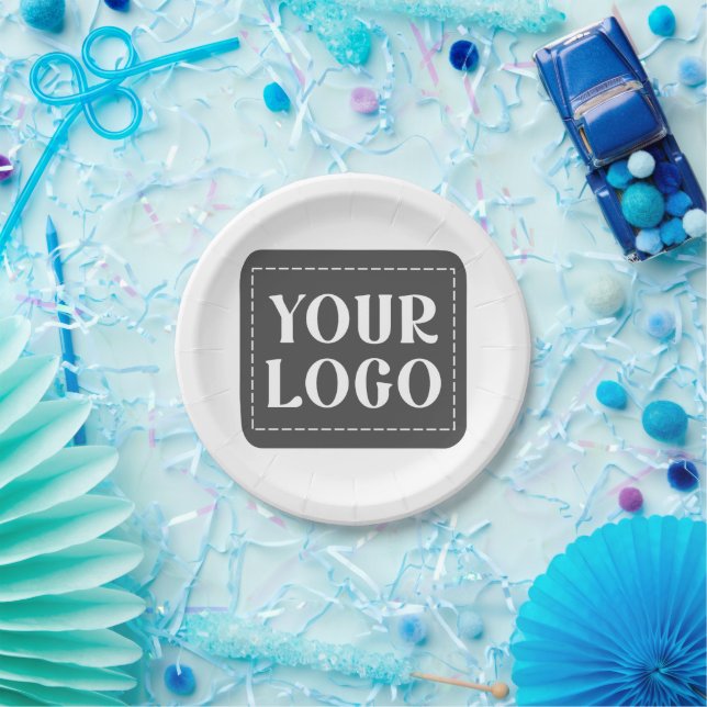 Plato De Papel Moderno, elegante, sofisticado y personalizable (Fiesta)