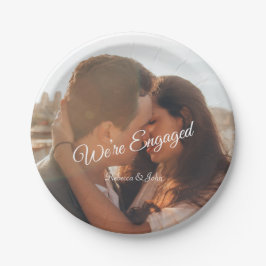 Plato De Papel Moderno guión gráfico Somos Fiestas comprometidos