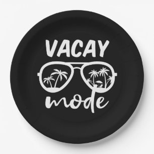 Plato De Papel Modo Vacay II - Vacaciones familiares