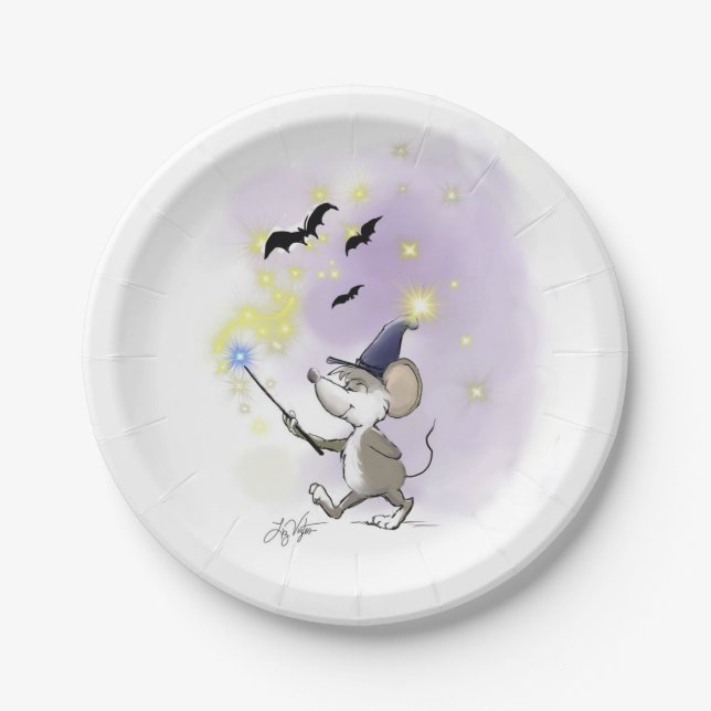 Plato De Papel Moe's Happy Halloween (Anverso)