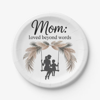 Plato De Papel Mom Loved Beyond Words