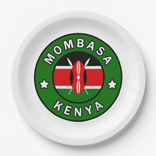Plato De Papel Mombasa Kenia (Anverso)