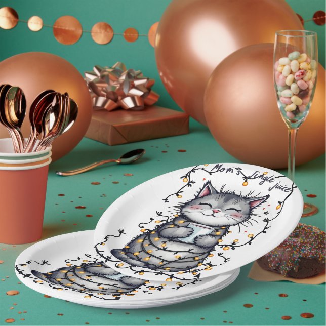 Plato De Papel Mom's Jingle Juice  (Multi)