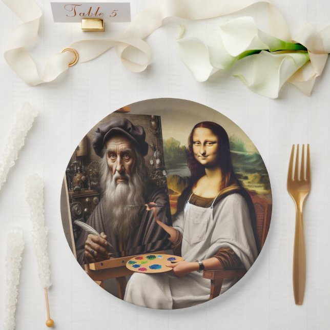 Plato De Papel Mona does da Vinci (Boda)