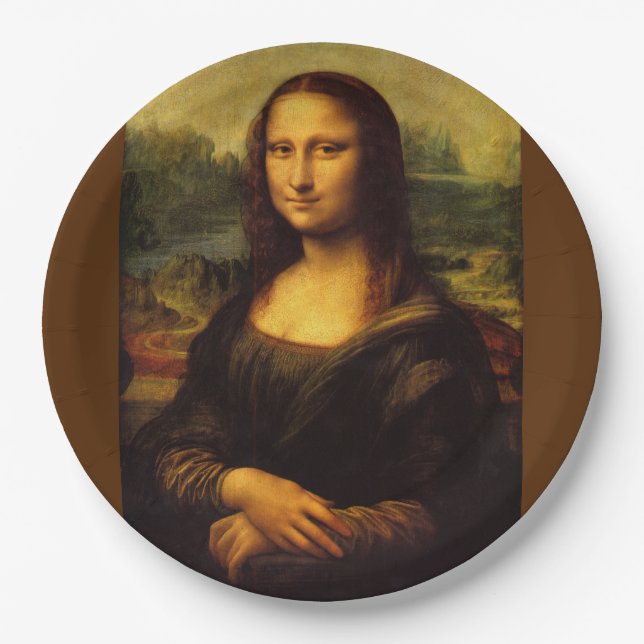 Plato De Papel Mona Lisa... Leonardo da Vinci ~ 1503-1517 (Anverso)
