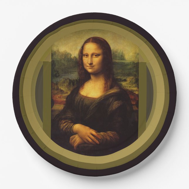 Plato De Papel Mona Lisa... Leonardo da Vinci ~ 1503-1517 (Anverso)