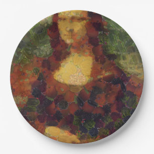 Plato De Papel Mona Lisa Lettuce Bella Artes Vegan Spoof