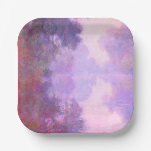 Plato De Papel Monet - Buenos días en el Sena