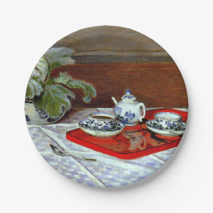 Plato De Papel Monet: El juego de té,