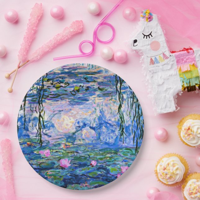 Plato De Papel Monet - Lilies de agua, 1919, (Fiesta)