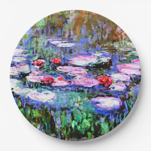 Plato De Papel Monet - Los Nenufares (lirios acuáticos) 