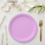 Plato De Papel Monet Pink Paper Plates<br><div class="desc">Water Lilies,  famoso cuadro de Claude Monet de 1919,  con colores sólidos coordinados de color rosado-violeta y azul Monet,  listos para mezclarse y coincidir.</div>