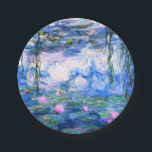 Plato De Papel Monet Pink Water Lilies<br><div class="desc">El agua rosada de Monet está recubierta de placas de papel de 7 pulgadas con hermosos nenúfares rosados flotando en un estanque azul tranquilo con colchonetas de lirios. Un gran regalo de Monet para los amantes del impresionismo y del arte francés. Impresionismo natural sereno con flores y paisajes pintorescos de...</div>