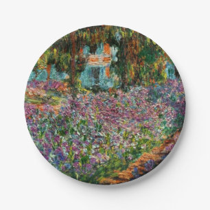 Plato De Papel Monet The Artist's Garden at Giverny 