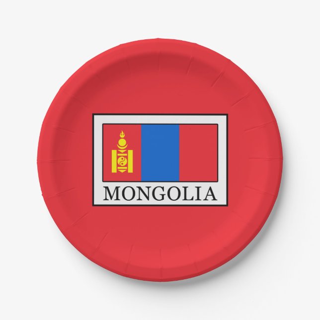 Plato De Papel Mongolia (Anverso)