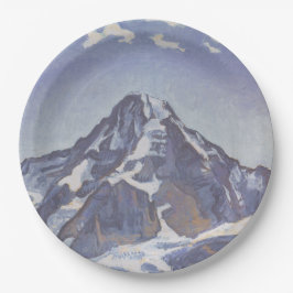 Plato De Papel Monje Monje Con Nubes (Ferdinand Hodler)